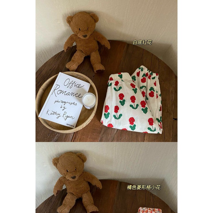 [Babycat] Hàng Có Sẵn Quần Dài Cotton Mỏng Màu Trơn Chống Muỗi Phong Cách Nhật Bản Hàn Quốc Thời Trang Mùa Hè Giản Dị Dành Cho Bé Trai Bé Gái