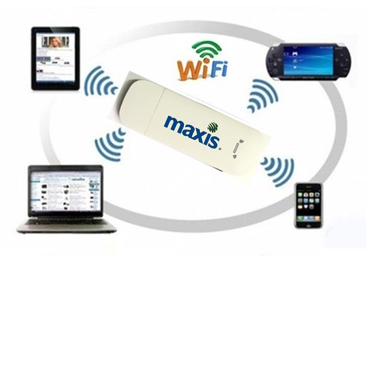 ( BAO TỐC ĐỘ CAO) USB DCOM Phát Wifi Từ Sim 3G 4G MAXIS – ĐA MẠNG - TỐC ĐỘ CỰC MẠNH –  PHỦ SÓNG RỘNG - Sài êm ổn