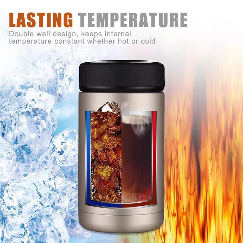 Oneisall Bình giữ nhiệt dung tích 400ml, trọng lượng 270g, bằng thép chống gỉ, an toàn khi sử dụng