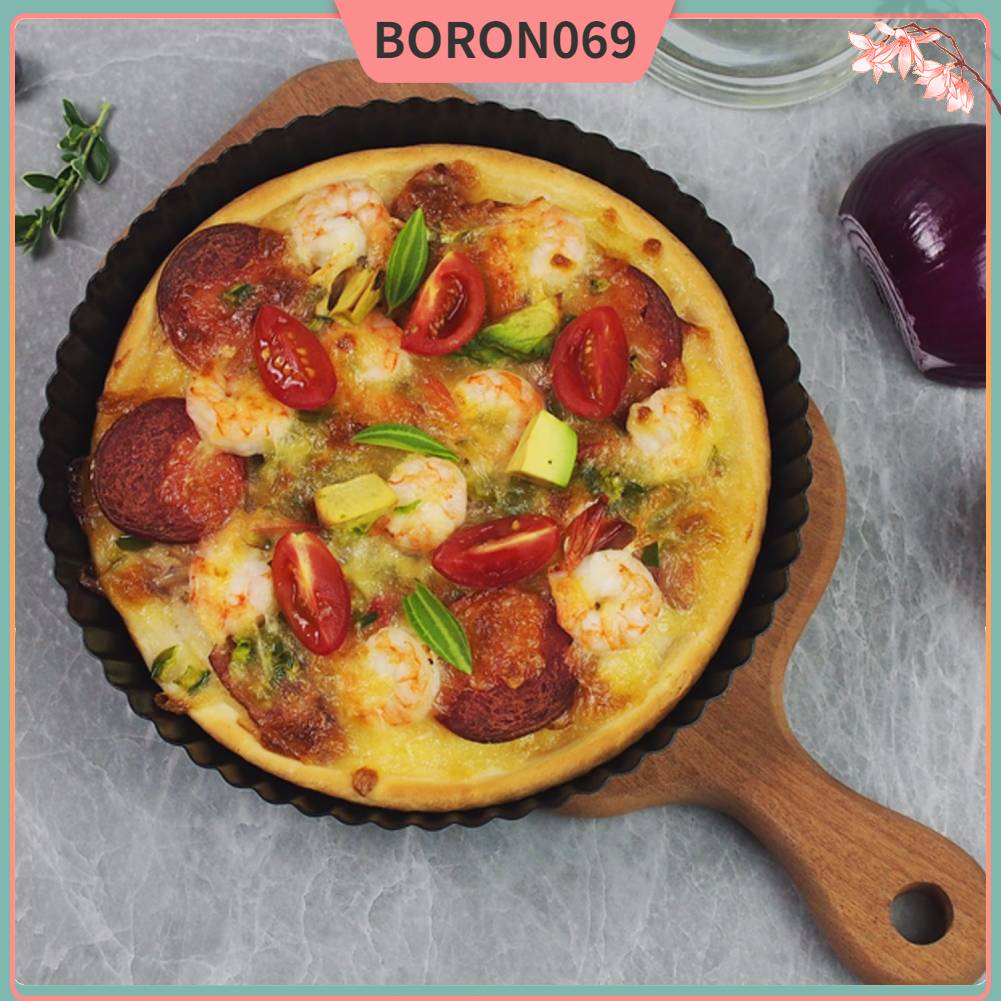 Tart Pan chảo chống dính Khuôn nướng đĩa bánh nướng với Đáy có thể tháo rời Boron069