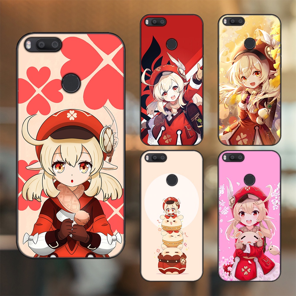 Ốp lưng Xiaomi Mi A1, Mi 5X viền đen in hình Klee Genshin Impact