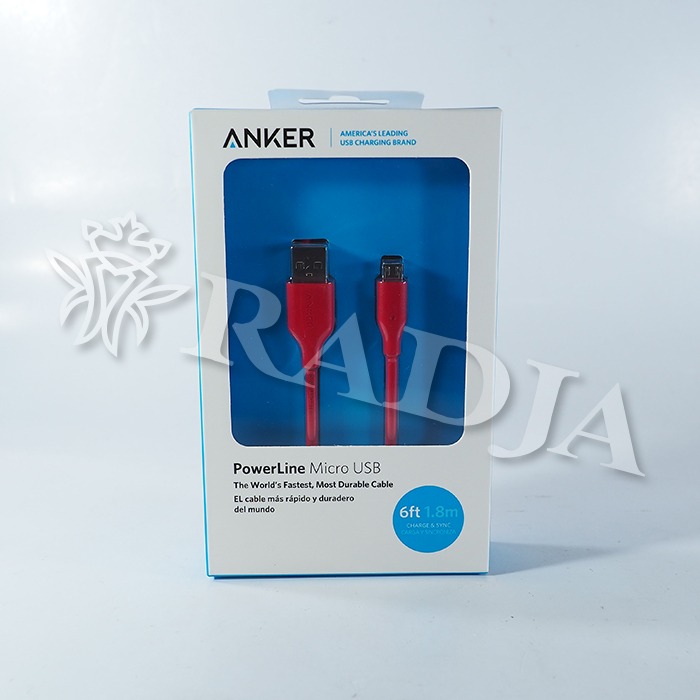 Anker Dây Cáp Sạc 6ft / 1.8m A8133 Cổng Micro Usb