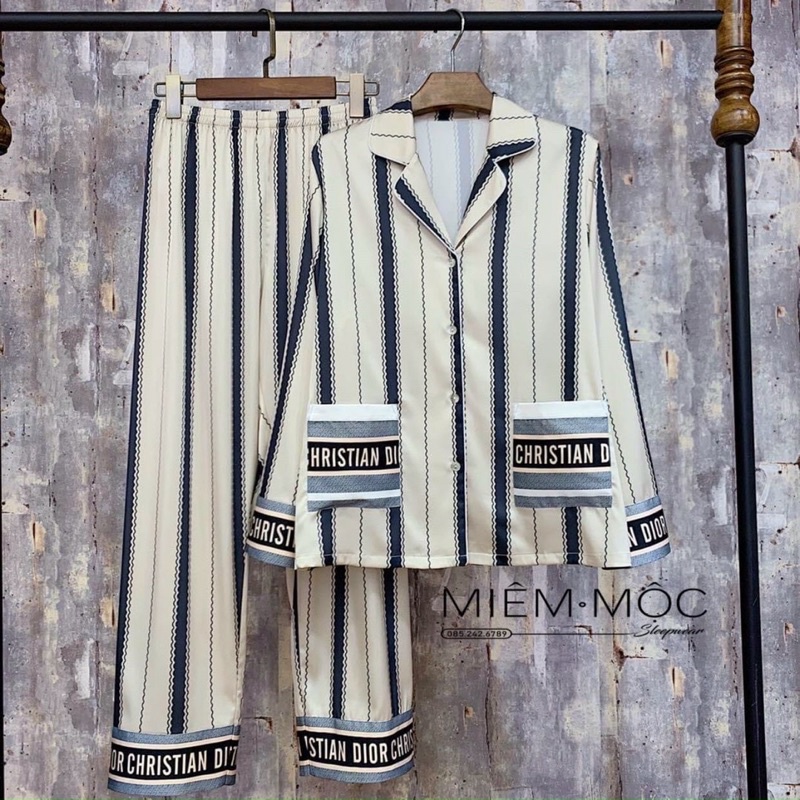 (50 mẫu HOT ) Bộ Mặc Nhà Tay Dài Thiết Kế Latin🏵Pyjama Lụa dài tay cao cấp cực sang(Mềm Mịn Mát) | BigBuy360 - bigbuy360.vn