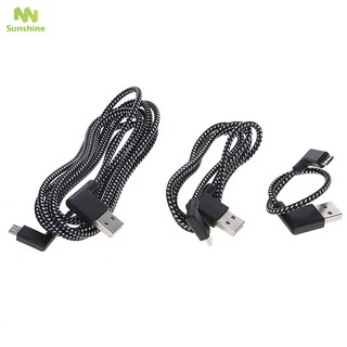 Cáp sạc đồng bộ dữ liệu bện nylon Micro USB 0.2M/1M/2M cho Android