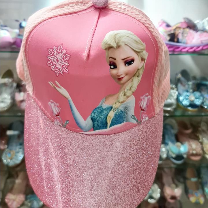 Nón kết cho bé, nón công chúa Elsa lưới bé gái