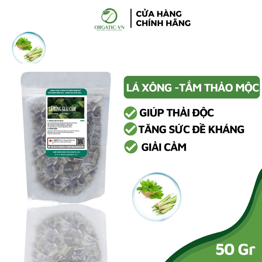 Thảo dược xông mặt thải độc, nguyên chất 100% Organic B1.009