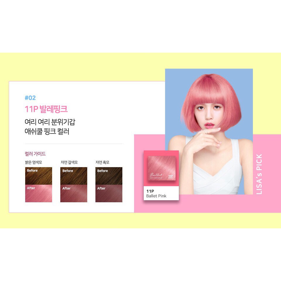 Thuốc Nhuộm Tóc Hello Bubble Foam Mise En Scene BlackPink Phiên Bản Giới Hạn Black pink