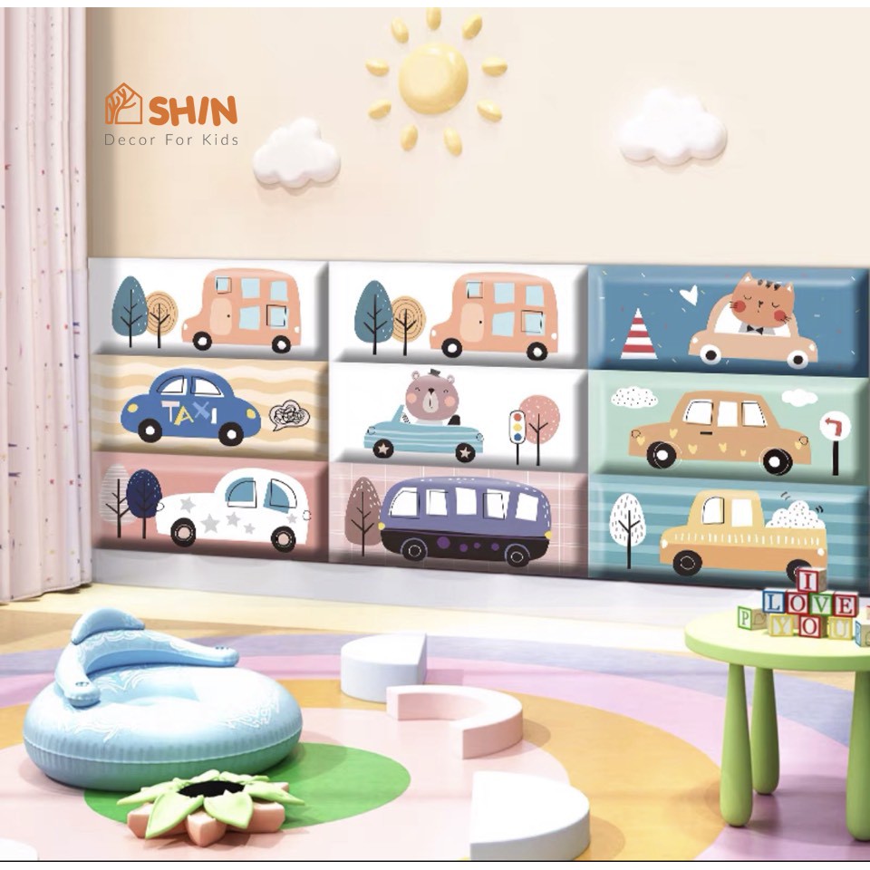 Xốp dán tường trang trí