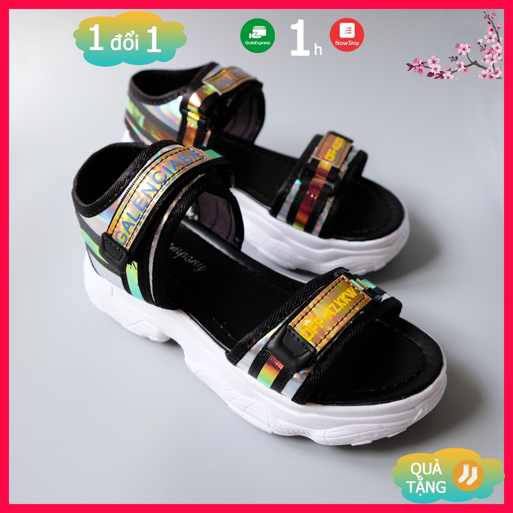 Sandal óng ánh phong cách Hàn Quốc, dép quai hậu dáng Hàn Quốc dành cho teen girl hàng tết 2022 - May House Shop