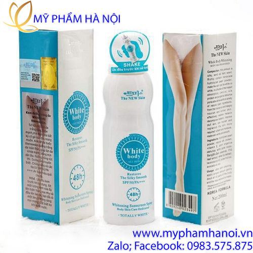 KEM CHỐNG NẮNG – KEM DƯỠNG DA WHITE BODY THE NEW SKIN 2IN1