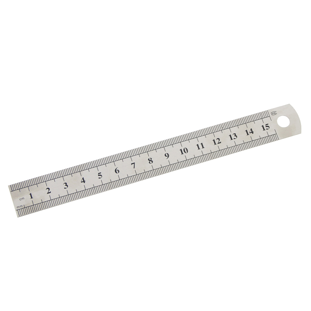 Thước kẻ bằng thép không gỉ 15cm chất lượng cao