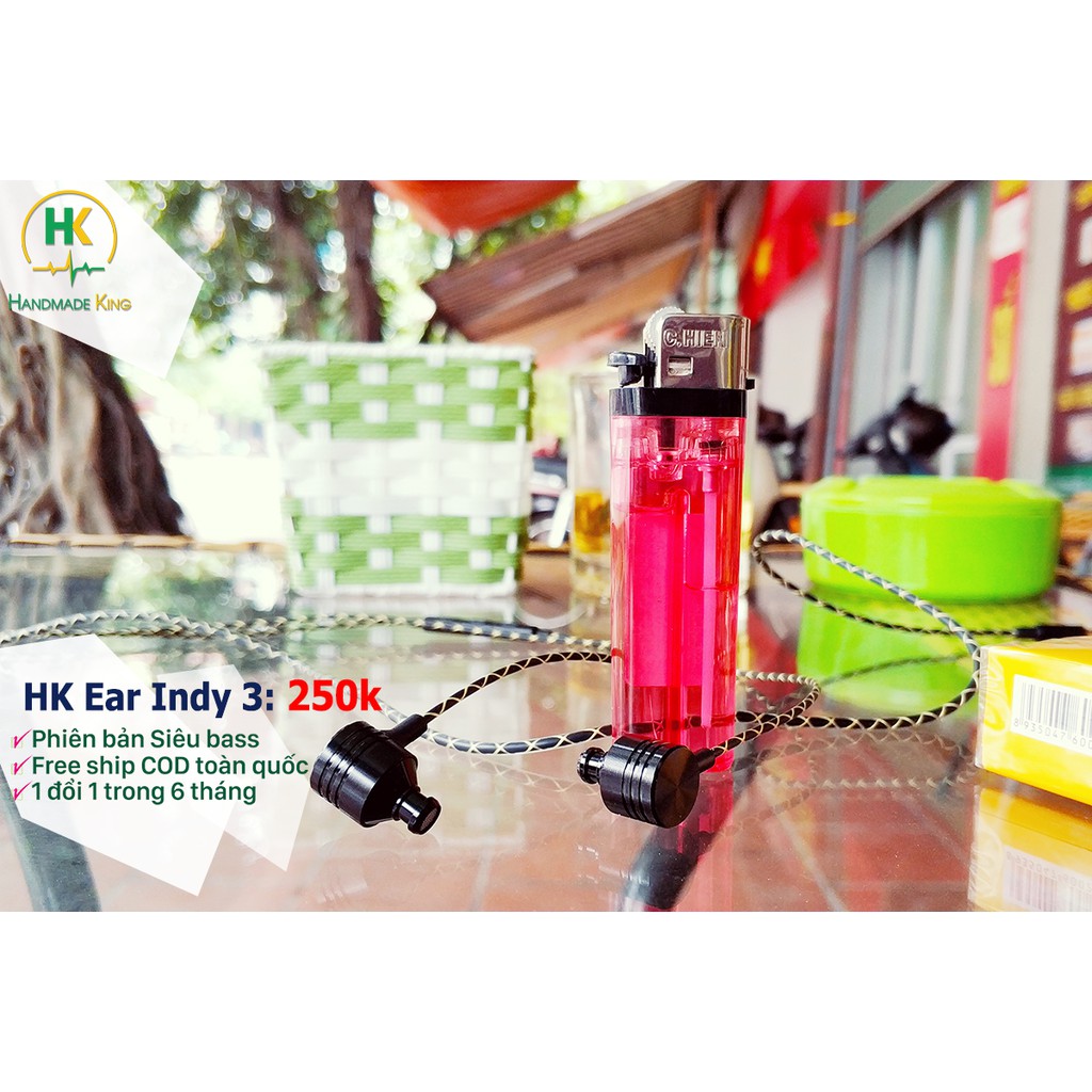 Tai nghe Tự chế HK Ear Indy 3 (Siêu Bass)