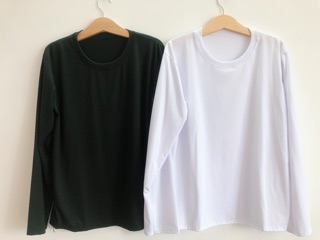 [Hình Thật] Áo Thun Trơn Tay Dài Basic Long Tea Unisex