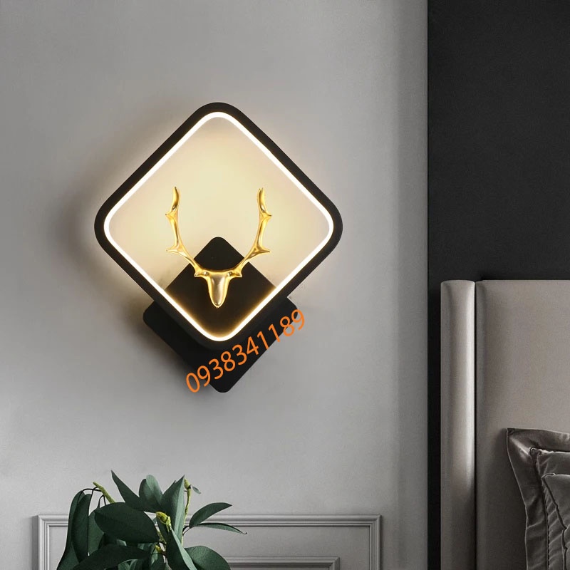 Đèn vách LED sừng hươu HABALI phòng khách phòng ngủ cầu thang
