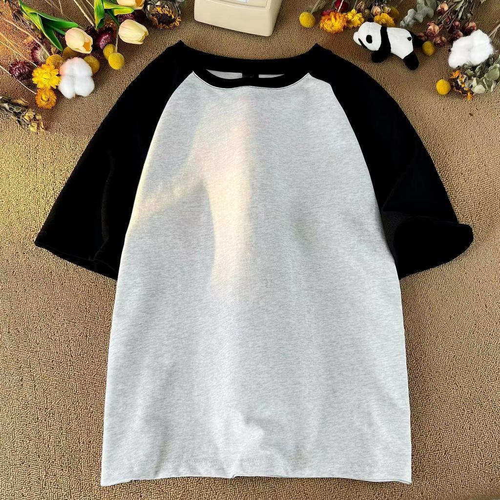 Áo Thun raglan Hàn Quốc 9 Màu Sắc Chọn Lựa Chất Liệu cotton Cao Cấp