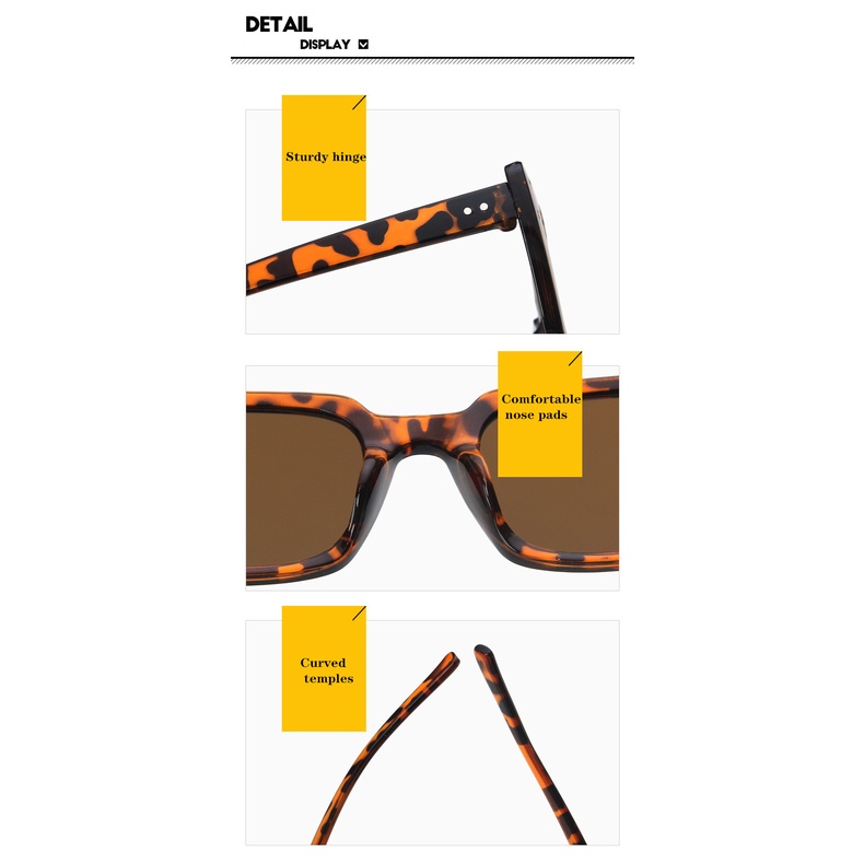 Kính mát gọng vuông nhỏ phong cách Hàn Quốc