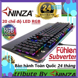[Tặng mã 50k] Bàn phím cơ Fuhlen S Subverter led RGB - Blue Switch Black - Ninza phân phối [Xả kho]