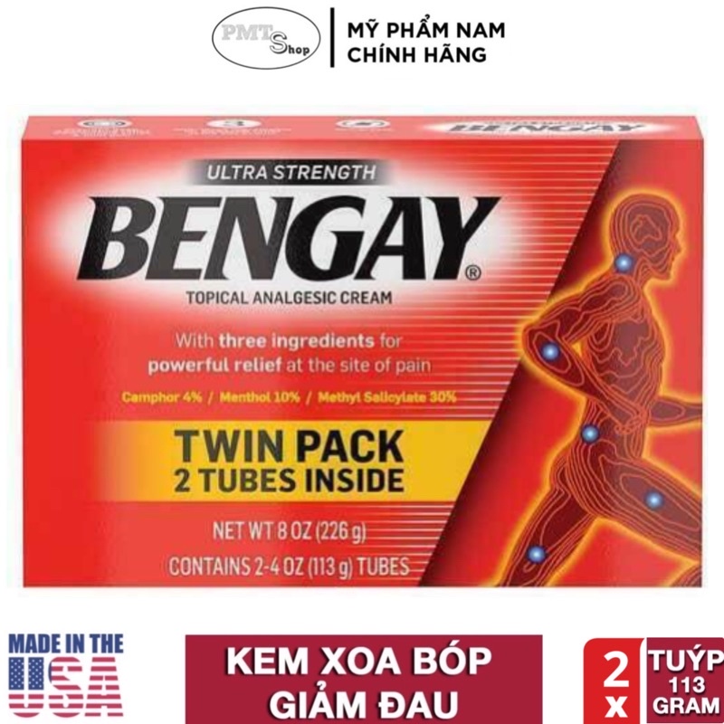 [USA] Kem giảm đau BENGAY dầu nóng xoa bóp 113g | 226g - Mỹ