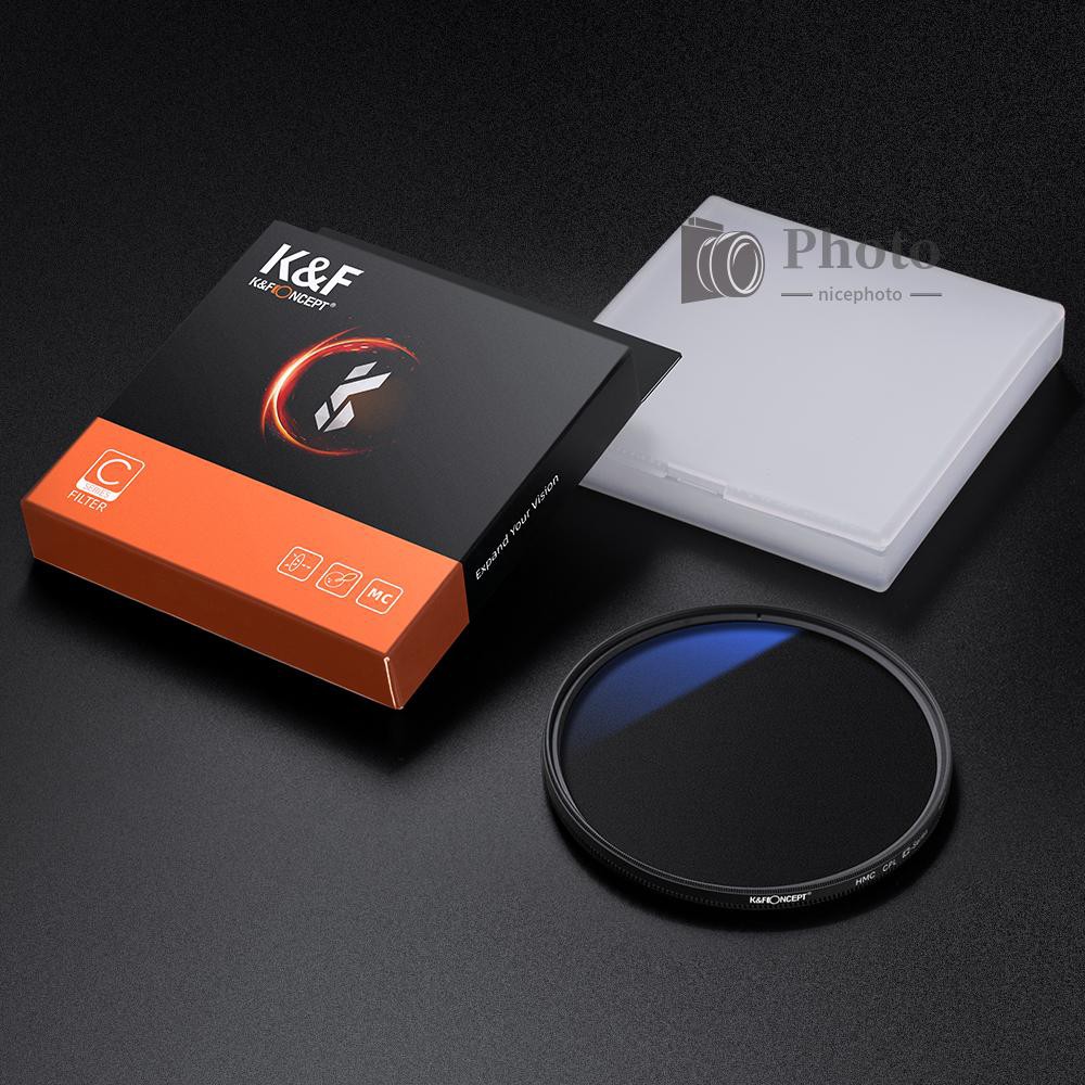Kính Lọc Phân Cực K & F Concept 62mm Cho Máy Ảnh Dslr