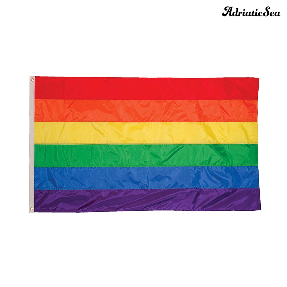 Lá cờ LGBT màu cầu vồng 60x90cm chất lượng cao
