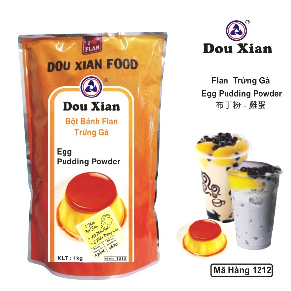 Bột bánh Flan - Pudding Dou Xian - Gói 1kg
