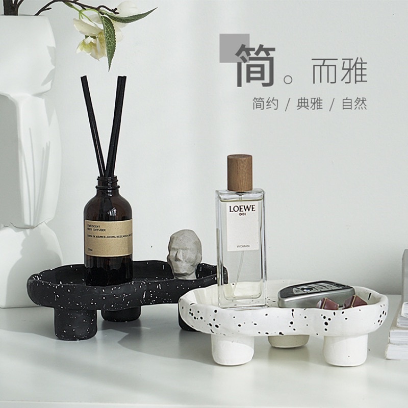 Khay đá trang trí phong cách hiện đại handmade - decor phòng