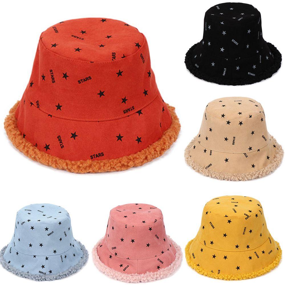 Mũ Bucket Giả Lông Hai Mặt Thời Trang Mùa Đông