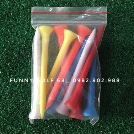 Tee golf gói 10 chiếc chất gỗ ngắn dài