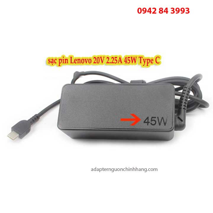 Sạc laptop Lenovo 20v 2.25a 45W chân USBC