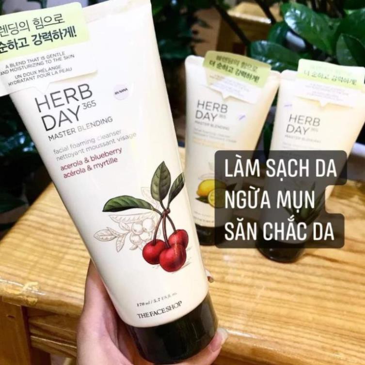 Sữa Rửa Mặt The Face Shop Herb Day 365 Cleansing Foam