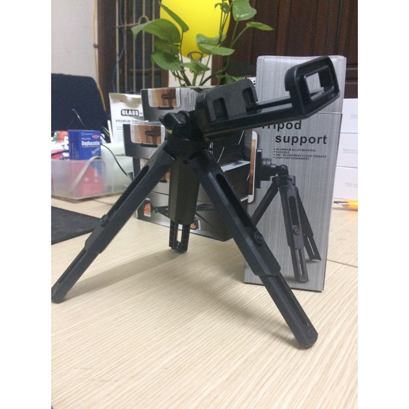 Tripod Support MT01 Xoay 360 Độ Giá Đỡ Mini Xếp Gọn 3 Chân