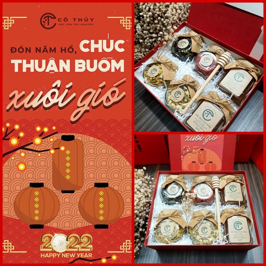 Hộp Quà Tặng Tết 2022, Hộp Quà Tết An Nhiên 6 Món | BigBuy360 - bigbuy360.vn