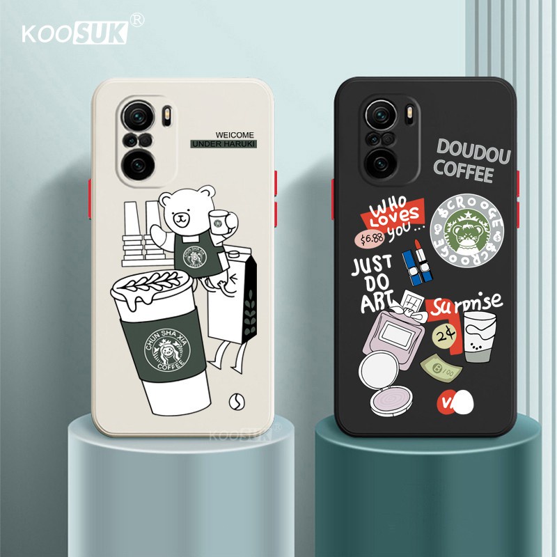 Ốp điện thoại Koosuk bằng silicon mềm in hình hoạt hình cho Xiaomi Redmi K40 Pro Mi 11i 11X POCO F3