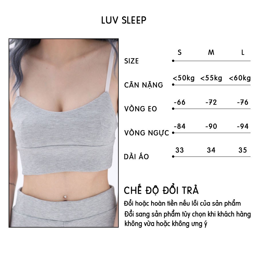 Đồ ngủ nữ cao cấp LUV SLEEP 2 dây sexy LEVIR | BigBuy360 - bigbuy360.vn