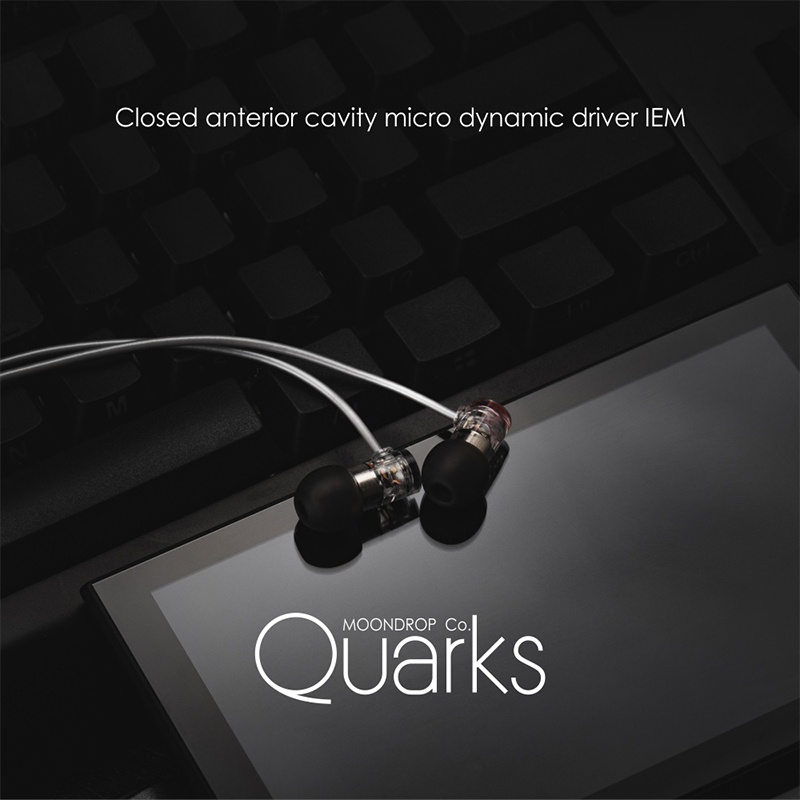 Tai nghe động MoonDrop Quarks Dynamic Driver Earbuds micro 6mm IEM hiệu suất cao