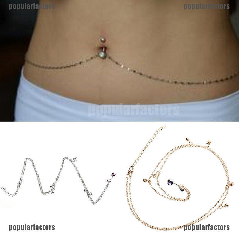 Khuyên Rốn Đính Đá Pha Lê 14g Thời Trang