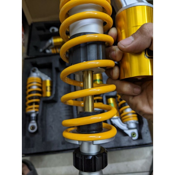 Phuộc Ohlins Bình dầu  ty vàng gắn Dream Wave RS alpha s110 Future x neo led elegant  Sirius Taurus Jupiter