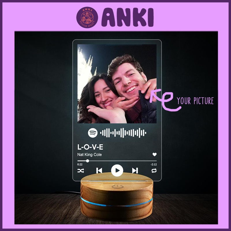 LED MICA in theo yêu cầu, đèn trang trí, đèn decor theo yêu cầu, quà tặng, quà lưu niệm, đèn led mica 16 màu