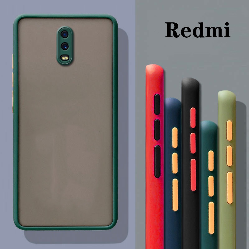 Ốp Điện Thoại Acrylic Nhám Có Khung Bảo Vệ Camera Cho Xiaomi Redmi 12 12C A1 10C Note 12s Note 12 Pro