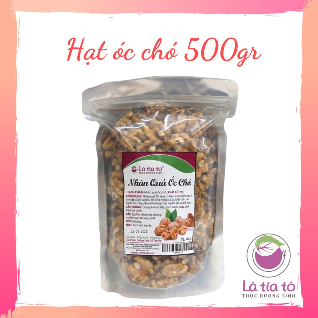 HẠT ÓC CHÓ 500gr- LÁ TÍA TÔ