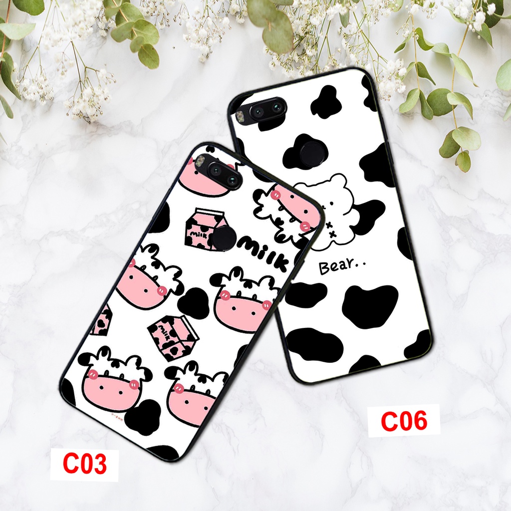 ỐP LƯNG XIAOMI MI 5X/MI A1 ĐÁNG YÊU IN HÌNH BÒ SỮA MILK