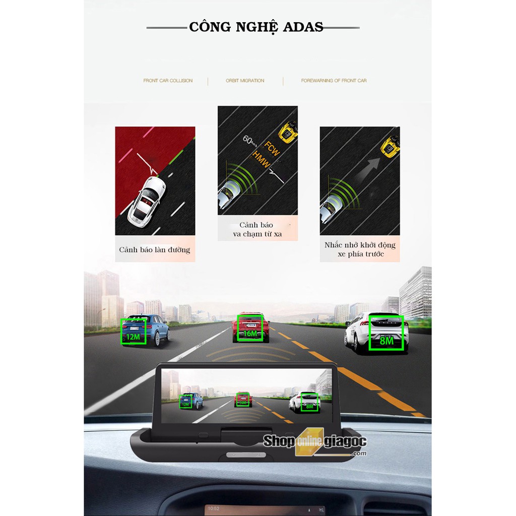 Camera Hành Trình Android T98 8 Inch 4G Phát Wifi, Dẫn Đường Hiển Thị Tốc Độ, Quản Lý Xe Từ Xa | BigBuy360 - bigbuy360.vn