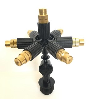 Béc phun sương tưới cây đầu đồng, có van áp, chân ren 21mm