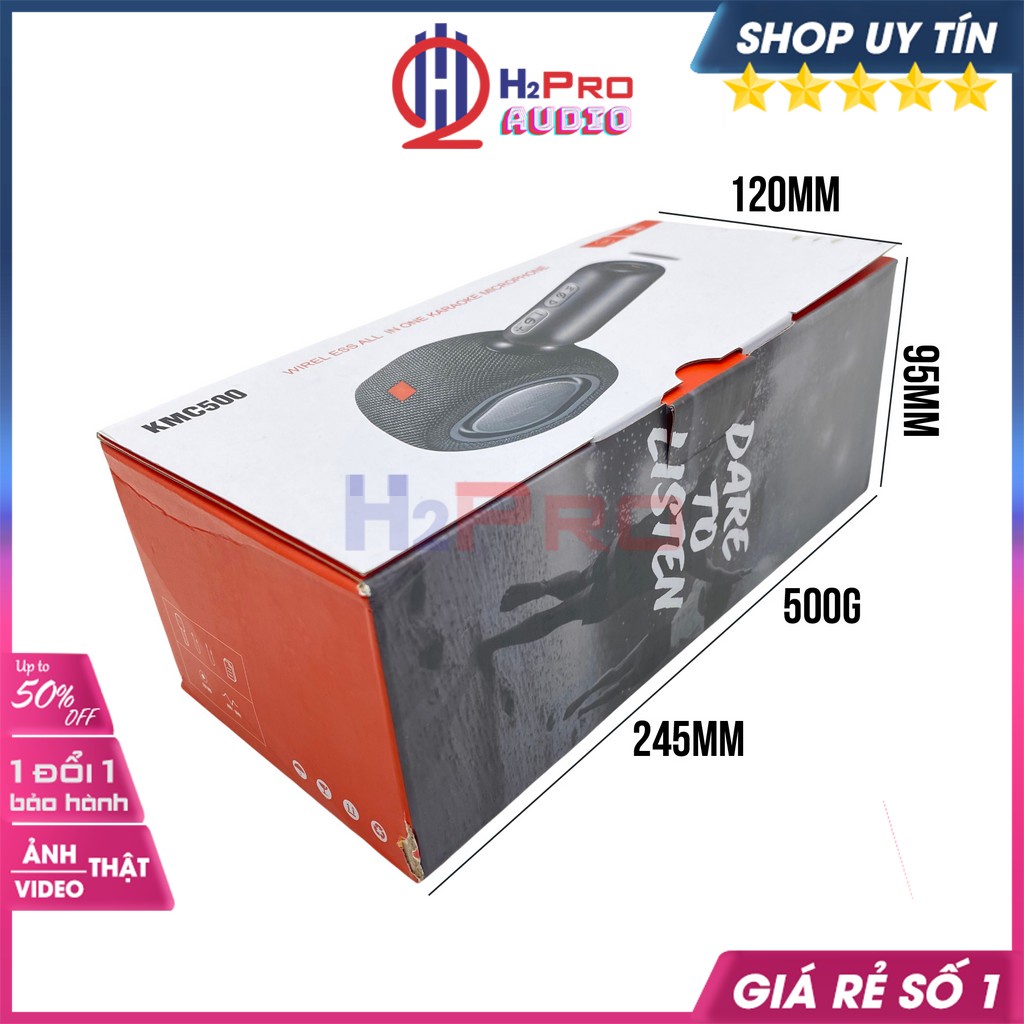 Micro Hát Karaoke Bluetooth J.B.L KMC500 Phiên Bản Thần Tượng, Micro Bluetooth Kèm Loa Cao Cấp, Party Sôi Động