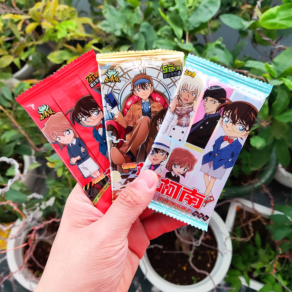 Set ảnh thẻ nhân phẩm Conan ngẫu nhiên chibi xinh xắn siêu rẻ