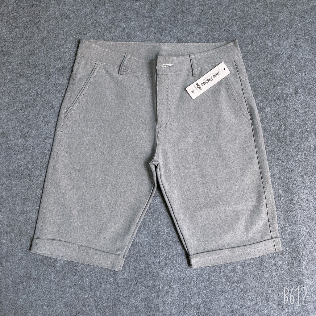 Quần short kaki nam trơn thiết kế Hàn Quốc chất co giãn cực thoải mái ngày Hè
