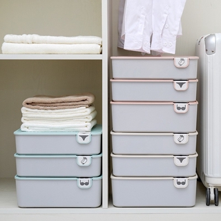 Underwear storage box drawer type socks storage three-in-one compartment dormitory household bra and underwear storage box with lid