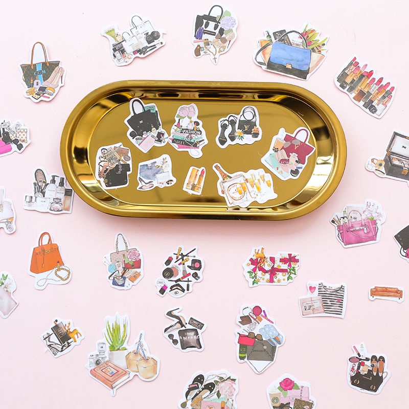 Bộ 10-40 Miếng Dán Hoạt Hình Trang Trí Sổ Tay Nhật Ký DIY