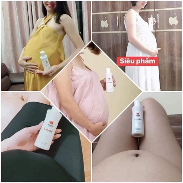 Dung dịch vệ sinh se khích trắng hồng vùng kín Lady