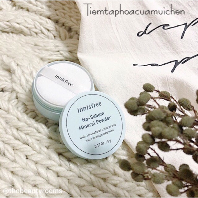 [Chính hãng] Phấn Phủ Bột Kiềm Dầu Innisfree No Sebum Mineral Powder